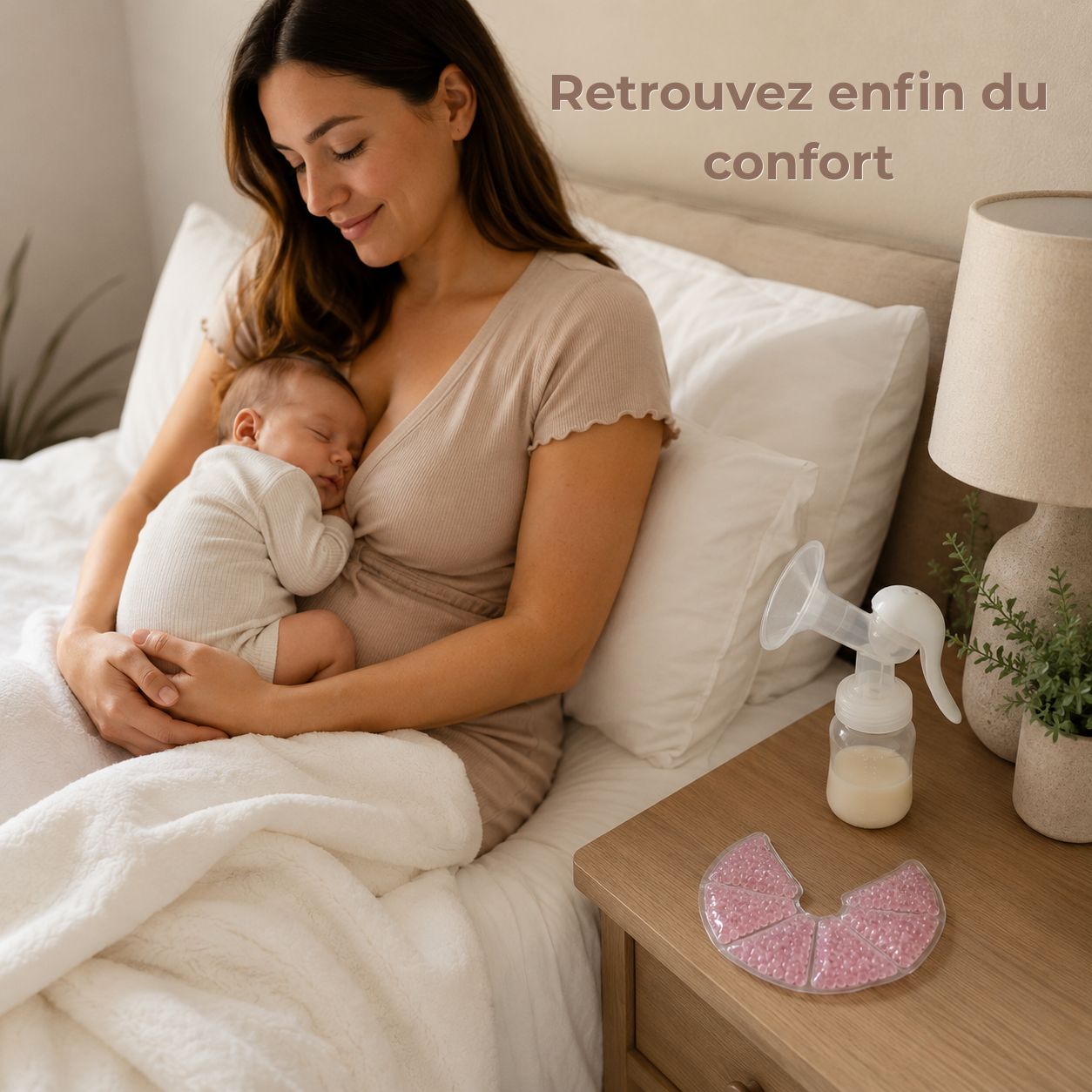 Coussin chaud/froid Isanoa™ – Soulagement naturel pour mamans allaitantes