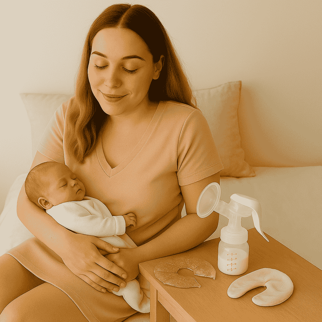 Coussin chaud/froid Isanoa™ – Soulagement naturel pour mamans allaitantes